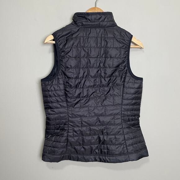 Patagonia Women's Puffer Vest Full Zip Black Embroidered Sleeveless S - Picture 2 of 5